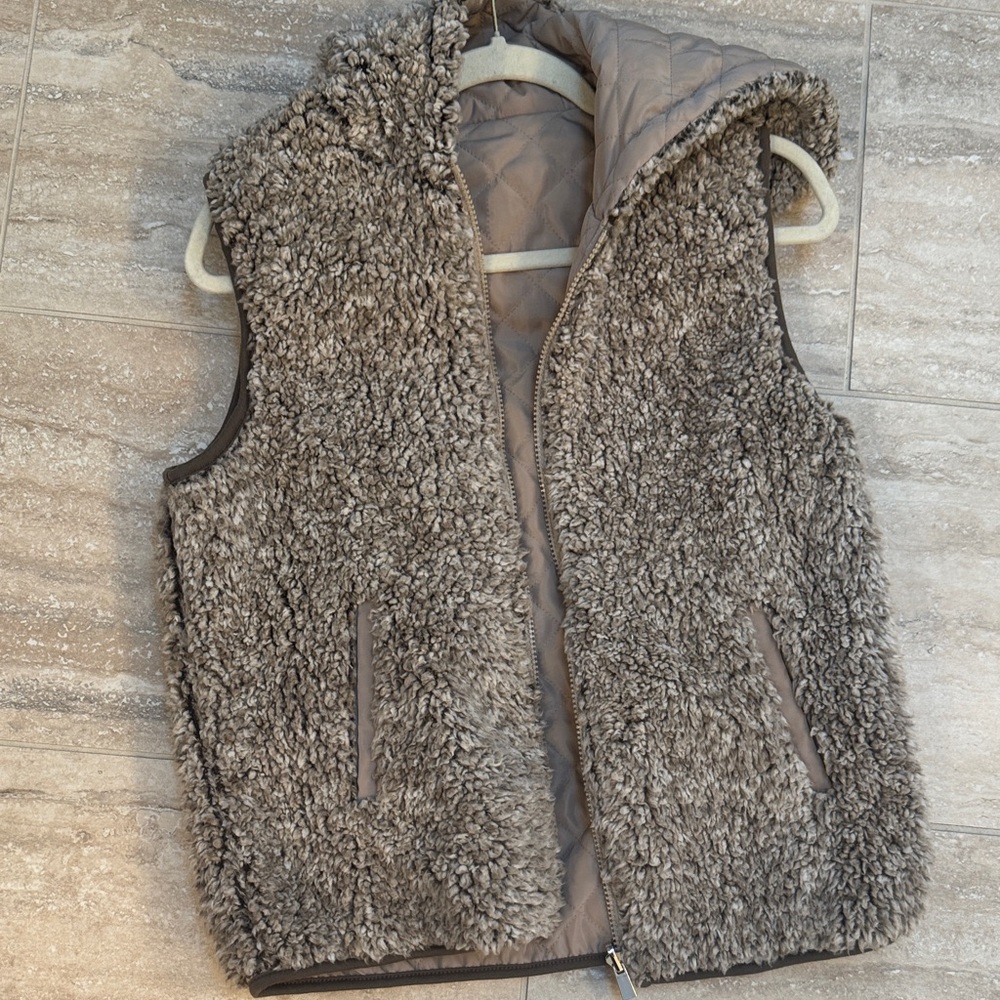 Quilted Beige Vest